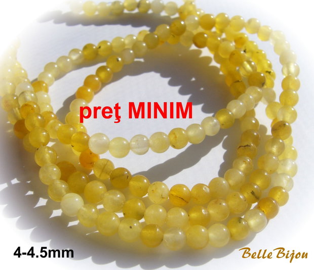Agate galben degrade aprox 4-4.5 mm