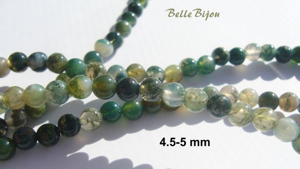 Agate moss aprox 4.5-5 mm