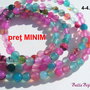 Agate rose baby blue aprox 4-4.5 mm