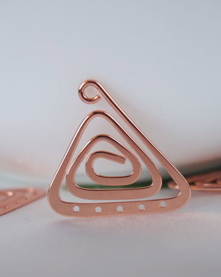 Drop 23x22mm, placat cu aur roz (1)