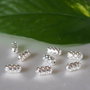 Margele argintate 8x4mm (2)