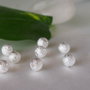 Margele argintate "stardust" 6mm (1)