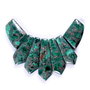 5764 - SET Pandantiv, 7 piese, malachite, pirite, rasini