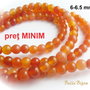 Agate portocalii aprox 6-6.5 mm