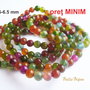 Agate crab fire multicolore aprox 6-6.5 mm