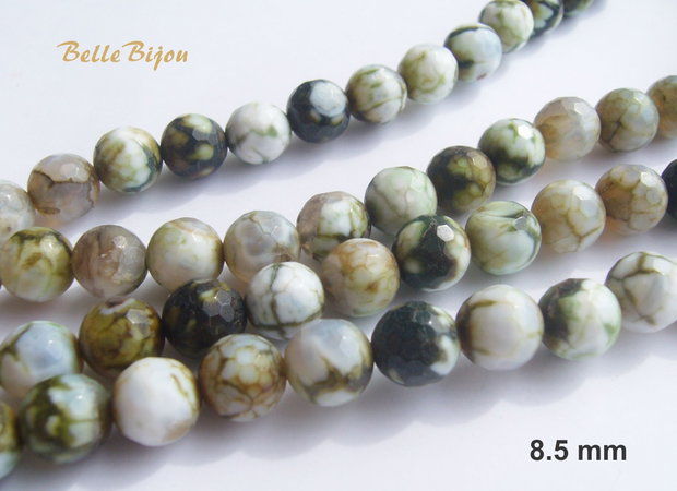 Agate crab fire fatetate aprox 8.5 mm