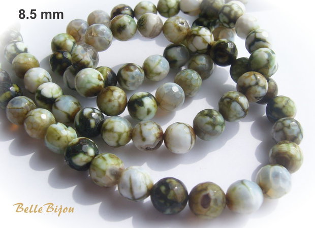 Agate crab fire fatetate aprox 8.5 mm