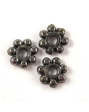 Distantier metalic, negru, 4x1 mm