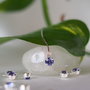 Drop, Swarovski crystal, argintat, 4.1mm (1)