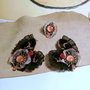 Cercei si inel, boho, mori girl, OOAK