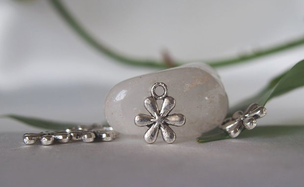 Charm argintat antichizat 10mm (2)