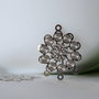 Drop argintat 18x22mm (1per)