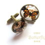 Butoni unisex cu fluturi BUTTERFLY