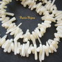 (5 bucati) Crengute de coral alb-crem