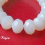 Opalit rondele mari fatetate aprox  16x12 mm