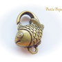 Inchizatoare lobster finisaj bronz - pestisor aprox 5x12x20 mm