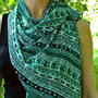 Esarfa VERDE CU IMPRIMEU BOHO-CHIC