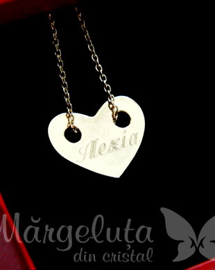 Lantisor personalizat - Inimioara