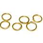 Zale metalice simple, aurii, 5x1 mm