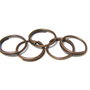 Zale metalice semiduble, cupru, 10x1.5 mm