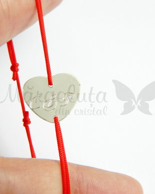 Bratara - inimioara personalizata