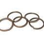 Zale metalice simple, cupru, 10x1 mm