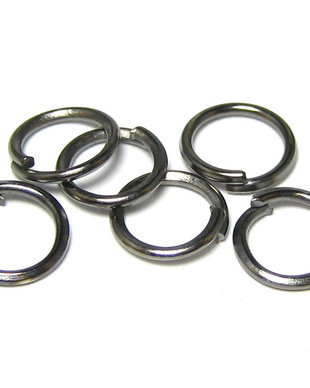 Zale metalice simple, negre, 6x0.7 mm