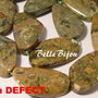 Pandantiv din Rhyolit plat twist aprox 20x30 mm... LICHIDARE DE STOC....pietre CU DEFECTE