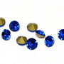 Strasuri din sticla, 2 mm, safir