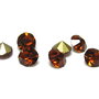 Strasuri din sticla, 2 mm, maro