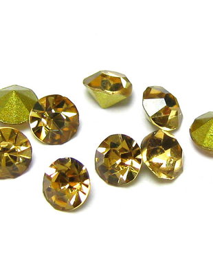 Strasuri din sticla, 2.1~2.2 mm, topaz inchis