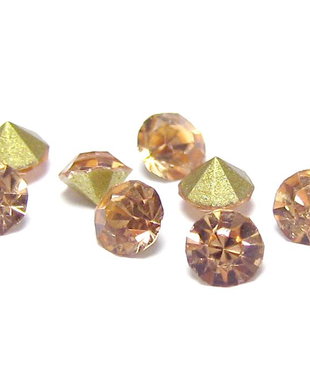 Strasuri din sticla, 2.1~2.2 mm, roz perlat