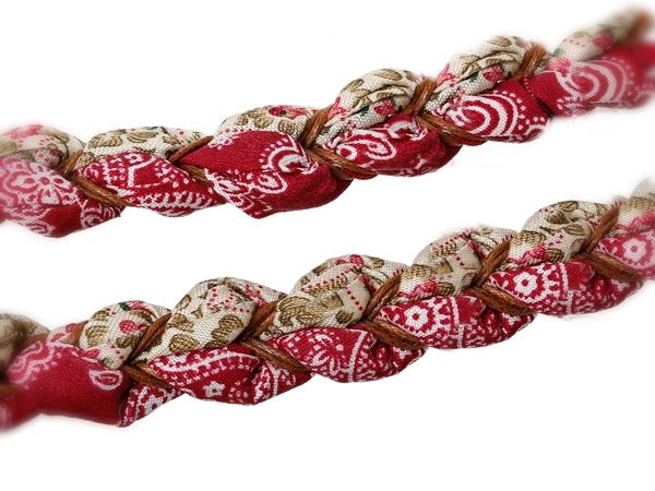 Snur bumbac model tribal impletit 17mm (50cm) (NGIR 033)