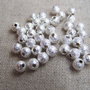 10buc Distantiere sfera placata argint stardust 3mm (SPLAK 99)