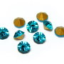 Strasuri din sticla, 3.3~3.4 mm, turcoaz