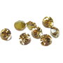 Strasuri din sticla, 3.3~3.4 mm, topaz deschis