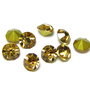 Strasuri din sticla, 3.3~3.4 mm, topaz