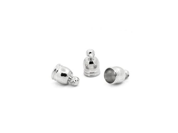1b Capat snur argintiu 9x6mm (SALAK 46)