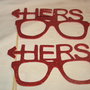 Props ochelari nunta / Decoratiuni