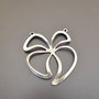 Link zamak argintat floare stilizata 54x45mm  (NGIR 027)