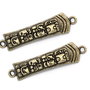 1b conector finisaj bronz gravat 44x12mm (BZ0017)