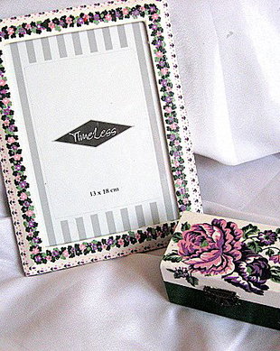 set cutie si rama decorata 24512