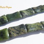 Green jasper pernute aprox 6x14.5-15x20 mm