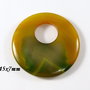 5850 - Pandantiv, agata verde, donut