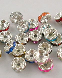 LRH3 - (10 buc) mix rhinestone 6 mm