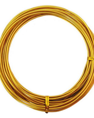 Sarma din aluminiu, 1.5 mm, auriu inchis