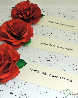 Place card Trandafiri