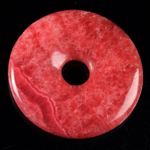 5880 - Pandantiv, donut, rodocrozit, 50x8mm