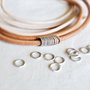 10buc Za decorativa rasucita argintie 8mm (SALAK 058)