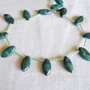 1b Chrysocolla briolete 20x10mm (SRG5 040)